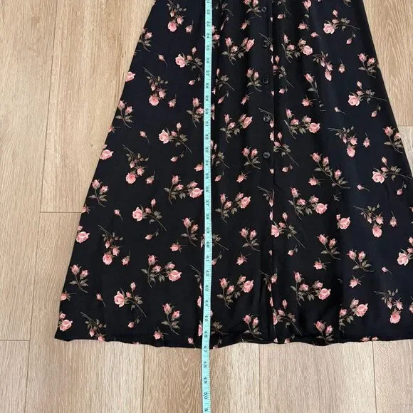 S O L D : Reformation Size 8 Rocki Collared Midi Dress Romy Rose Floral Print - Picture 12 of 14